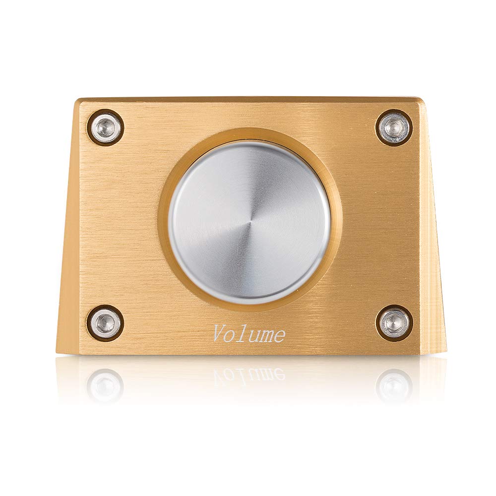 Douk Audio High-Precision Passive Preamp with Volume Controller and HiFi Preamp (HiFi Version, Gold)