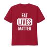 Herren Jungen Fett Leben Zählt Neuheit T-Shirt vintage Gewaschen Vielseitig Lässig Stilvoll Bequem homme streetwear Atmungsaktiv