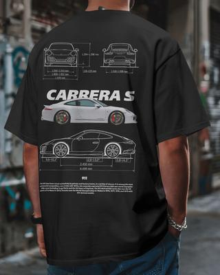 Carrera S Fan Art T-Shirt Porsche 911 Sportwagen Grafik Unisex T-Shirt
