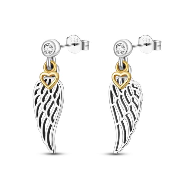 Silverörhängen 925 Sterling Silver Ocean Heart Shell Daisy Flower Moon Drop Örhängen Dam Dubbar Örhängen Modesmycken