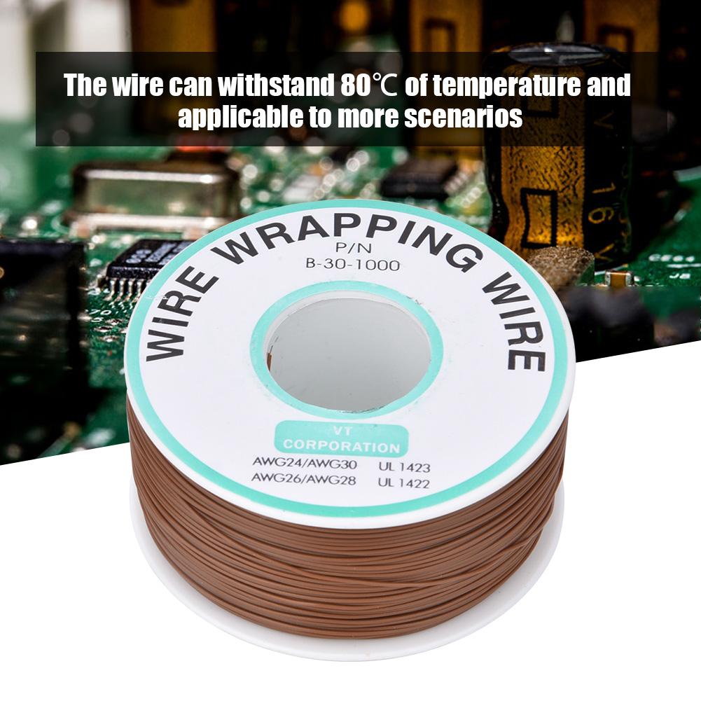 Brown OK Wire Printed Circuit Board Repairing Accessory Tin Plated Copper 30AWG Wrapping Jumper