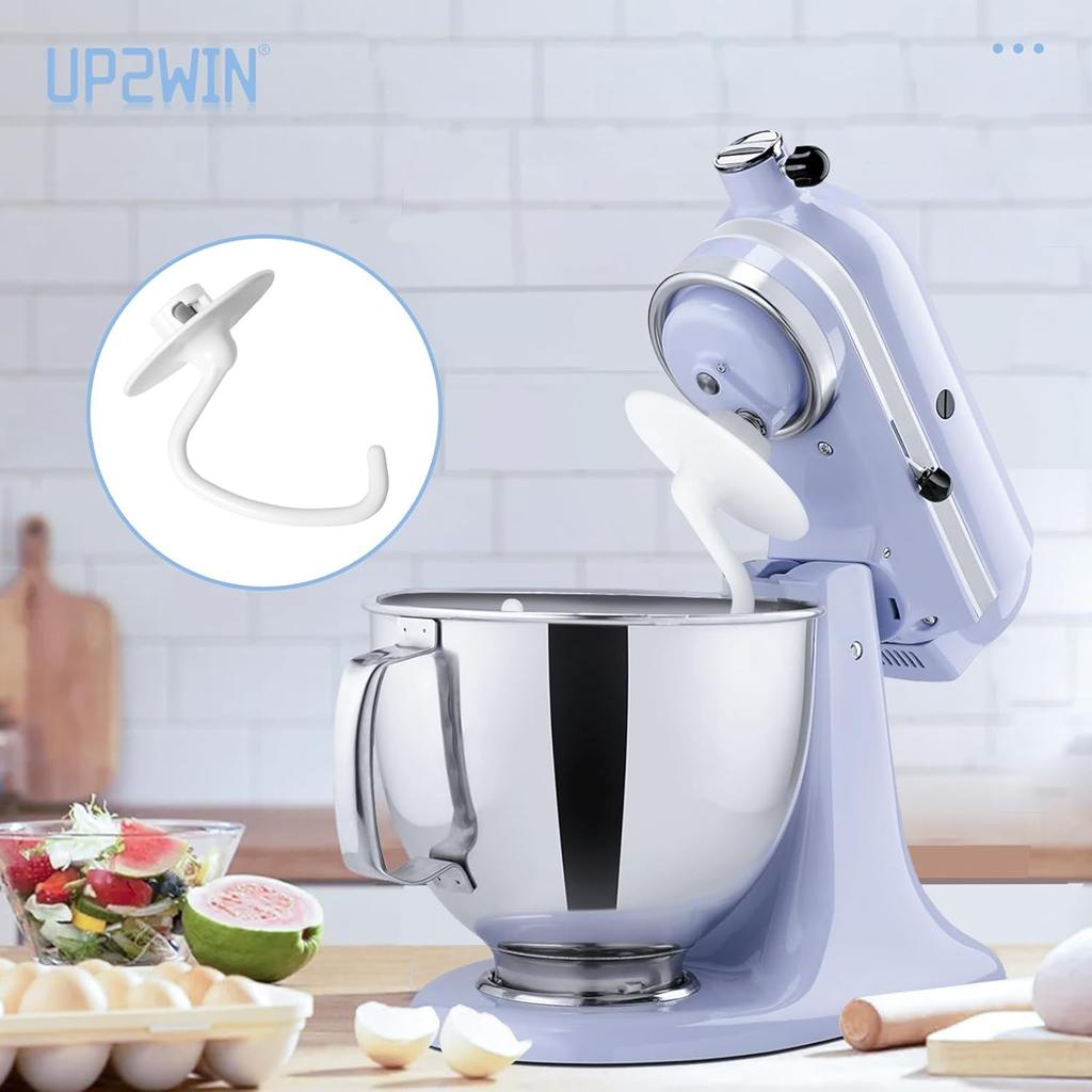 UP2WIN K45DH Dough Hook Attachment for KitchenAid Mixer - K45DH Coated Dough Hook for KSM150 KSM90 K45SS, Dough Attachment for Kitchen Aid Tilt-Head