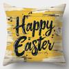 Easter Cartoon Printed Bunny Egg Pillowcase Home Sofa Cushion Cover Bedroom Bedside Pillow Cover