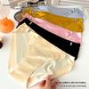 Satin nahtlose Low-Waist Hohl-Unterwäsche mit abnehmbarer Ring-Schnalle