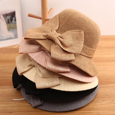 Bow Fisherman's Hat Female Summer Basin Hat Sun Hat Versatile Sun Hat