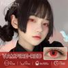 FUNSACHY 2pcs Blind White Contact Lenses for Cosplay Colored Black Contact Lens Red Color Eye Makeup for Halloween Beauty Pupils