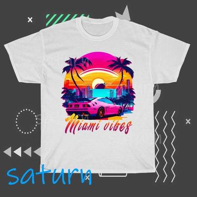 Miami Vice Logo T-Shirt Lustig Größe S bis 5XL