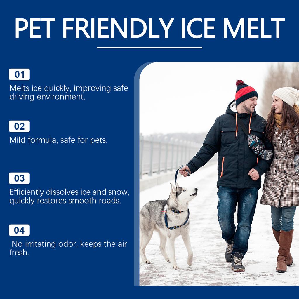 Pet-Friendly -Icer Winter Snow And Ice Melting - Cleaner For Concrete Floors And Streets
