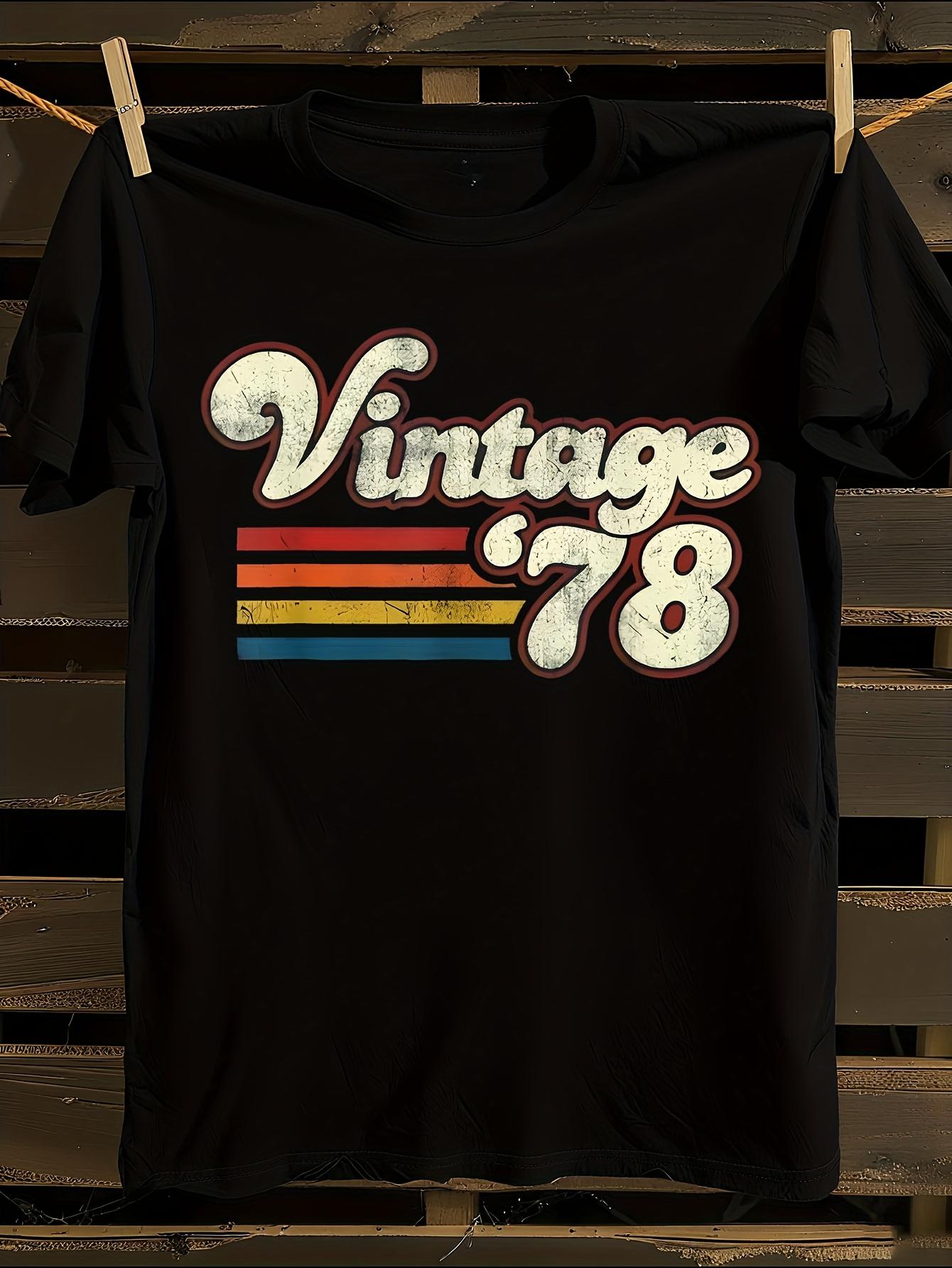 Unisex Vintage Tshirt Vintage 1978 Graphic Tshirt M