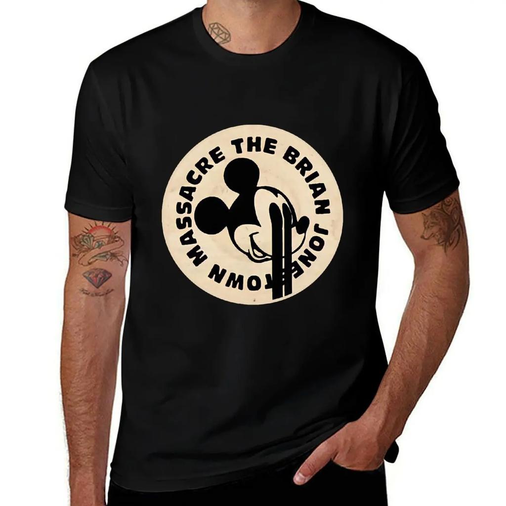 brian jonestown T-Shirt anime t shirts blacks basketball graphic tees heavy weight t shirts for men