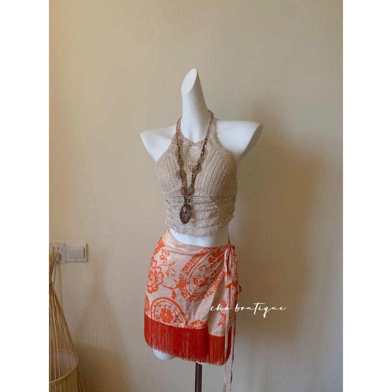 

Export Pr * Thai Vacation Strap One-Piece Skirt C590 Two kinds of buttons random hair 10 yards