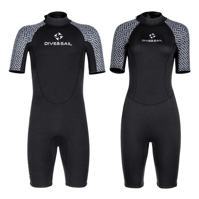 2mm Neoprene Wetsuit Short Sleeve Full Body Dive Suit Snorkeling Surfing Swimming Warmth Protection