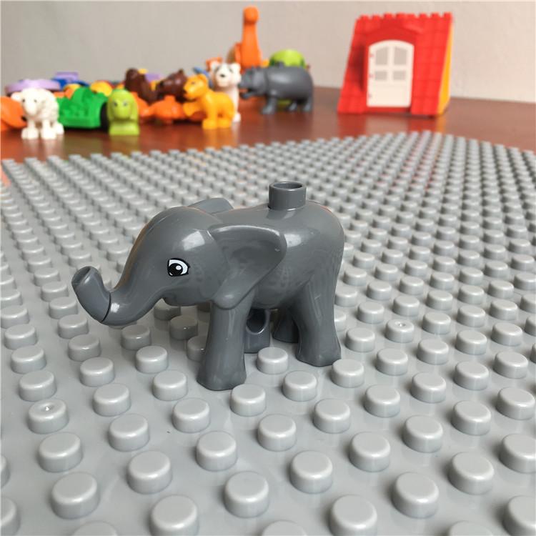 Gegele Lego-Compatible Building Blocks: Large Particles & Small Animal Accessories - Ocean, Zoo, Dinosaur Educational Toys