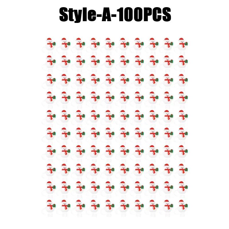 1-100PCSChristmasStraw DustCap 10mm Glass Straw Stopper Universal Water Bottle Reusable Cup Cover Accessories Holiday Party Gift