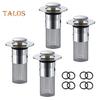 1/2/4 Sets Leakage Stopper Stainless Steel Floor Drain Filter Bathroom Sink Stopper Drain Stopper Filter Bathtub Drain Hair Catcher