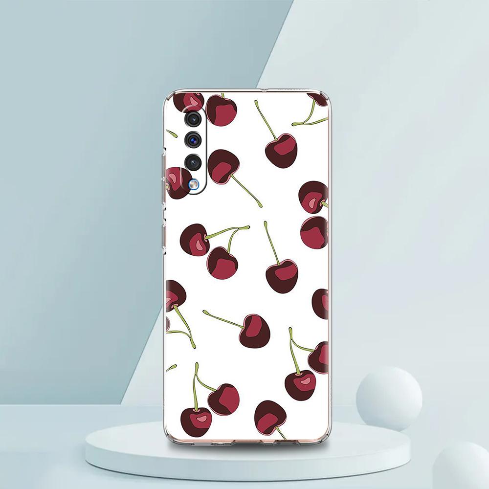 Cute Cherry Bow Phone Case For Samsung A16 A14 A12 A22 A32 5G A34 A42 A52 A54 A50 A70 A30 A40 A20E A10S A20S A02S A04S A06 Cover