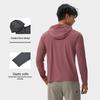 Men's Lightweight Quick-Dry Nylon Hoodie - Long Sleeve, Breathable Casual Sportswear for Autumn