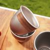 120ml Pure Titanium Single-layer Ice Flower Coffee Cup Outdoor Camping Water Cup Heat-resistant Antibacterial Drinkware