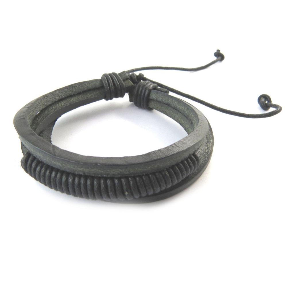 Les Trésors De Lily [N7013] - Mixed Bracelet 'Peaceful' Black