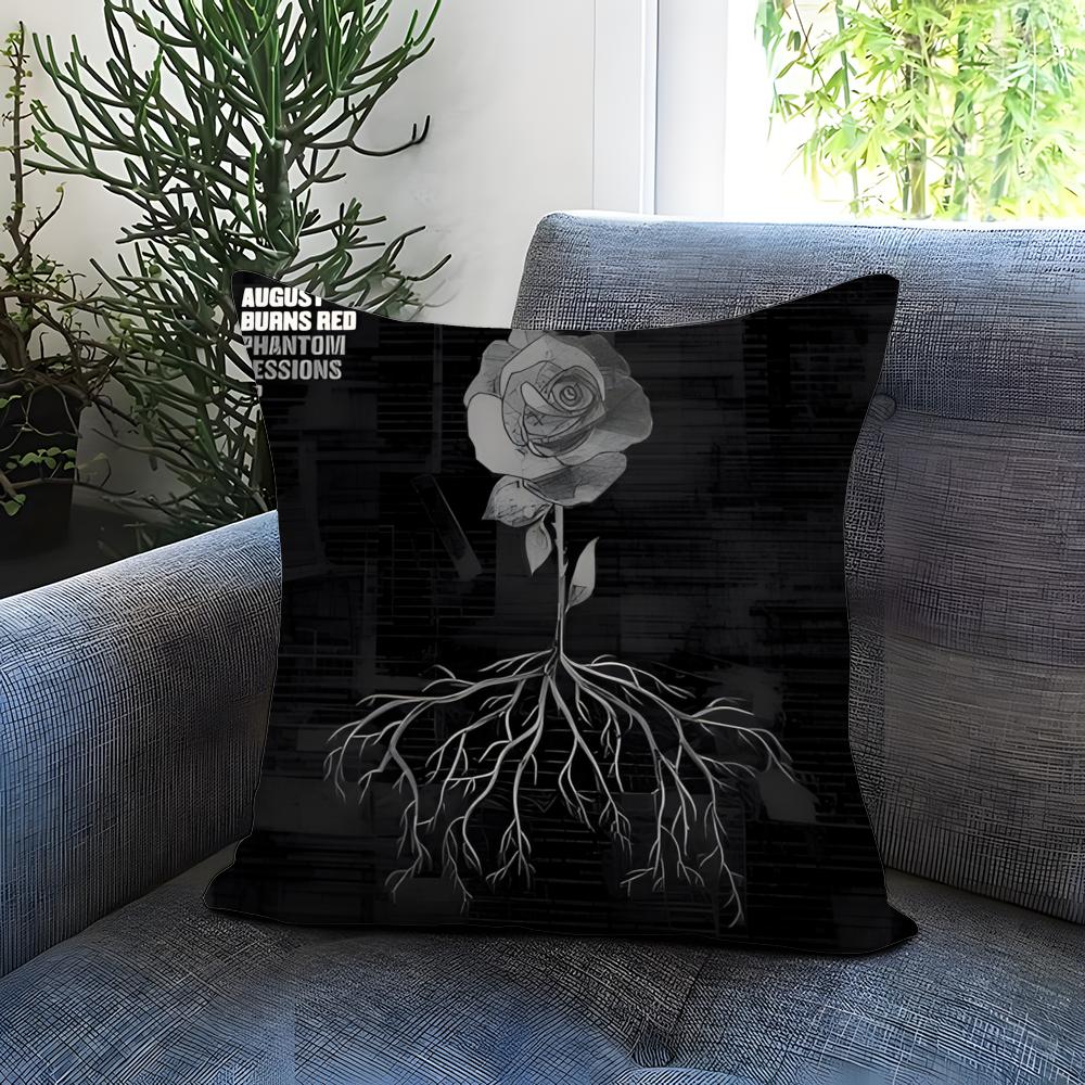 Trendy Aaugust Burns Reded Cushion Cover Comfortable Reversible Pillow Cover Ideal for Car Sofa Bedroom Beyond