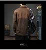 Men's Autumn Retro Lapel Hoodie - Trendy Loose-Fit Casual Knit Top, Long Sleeve Polo Style.