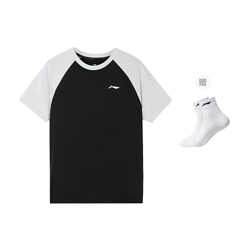 Li Ning T Shirts Men's Crew Neck Thin Straight Fit ATSU783-1