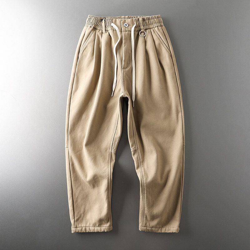 Men s Winter Thickened Export Pants Khaki XL