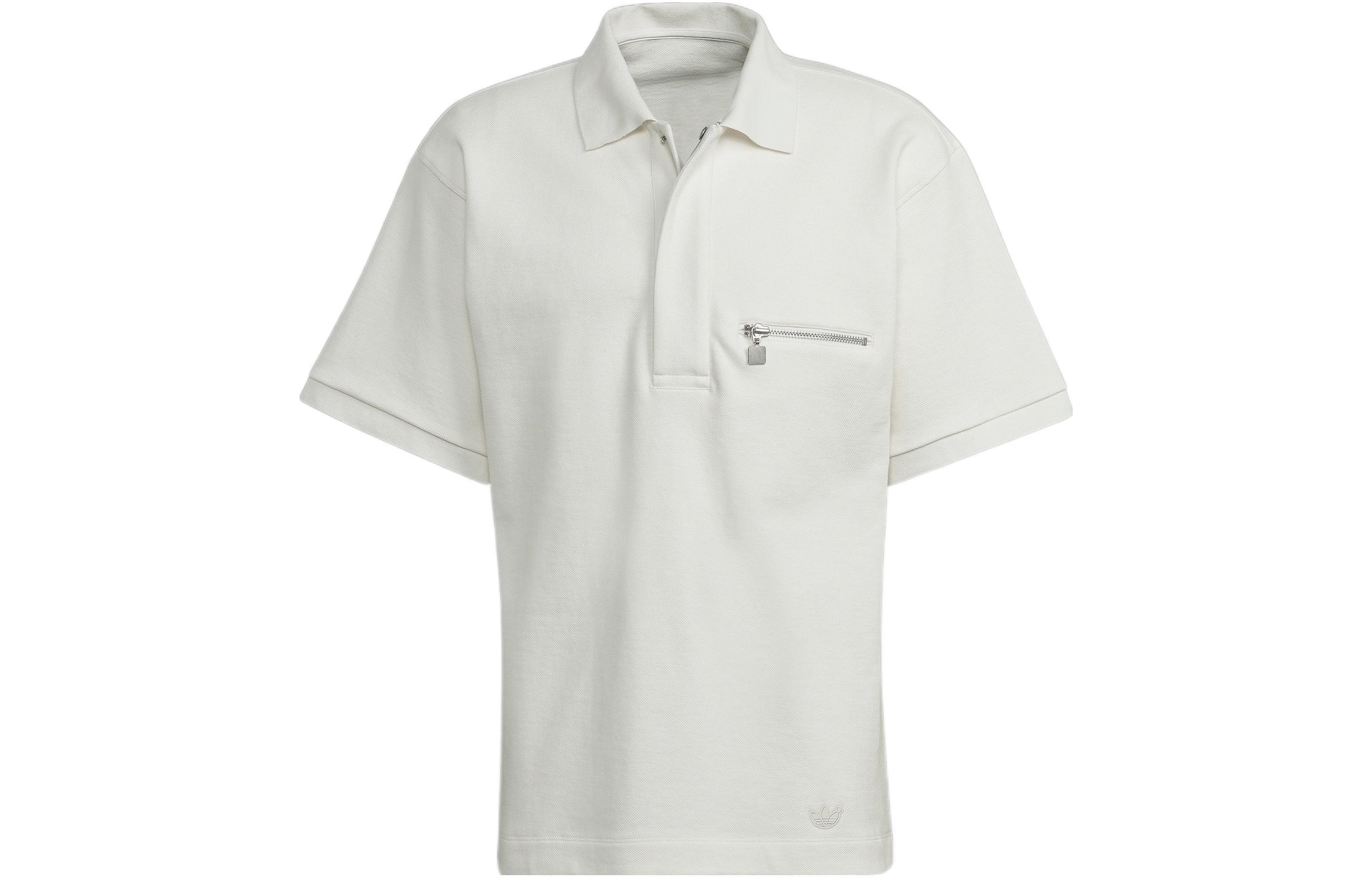 Adidas Originals Blue Version Collection Polo Shirts Men s Pink White Polo Collar Moderate Straight Fit HM2347 S