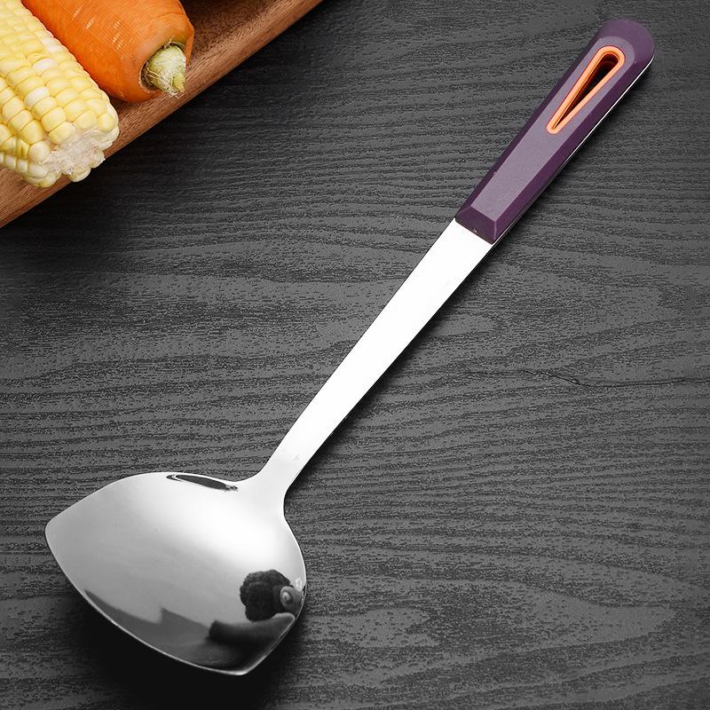 Stainless Steel Spatula, Thickened Cooking Soup Spoon, Stir-frying SpoonLarge Soup Spoon, Strainer