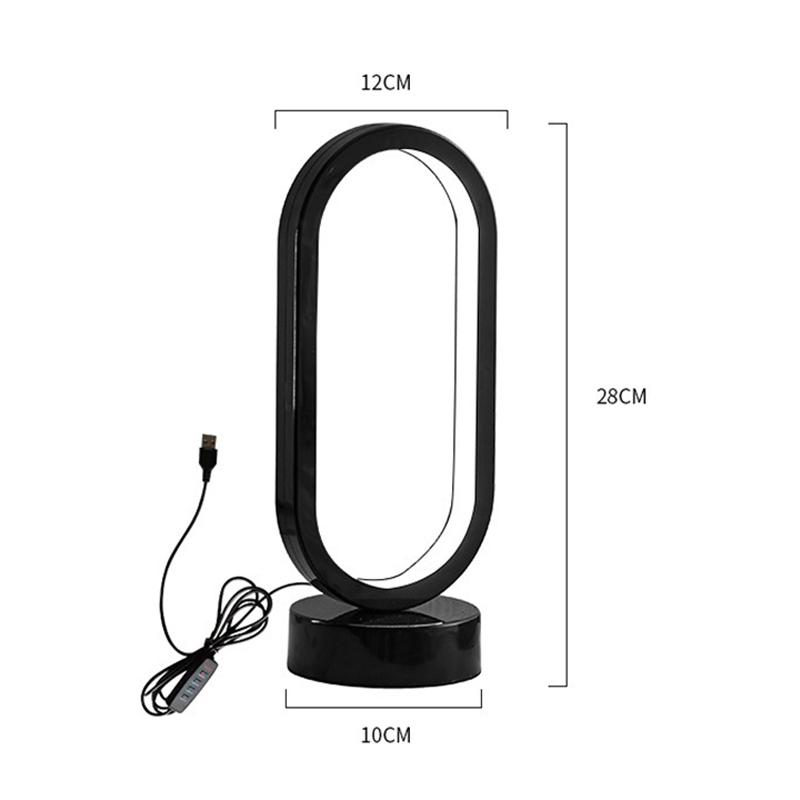 

Светодиодная настольная лампа с разъемом USB, 3 цвета, прикроватная лампа, украшение для гостиной, настольная лампа, освещение USB Plug in