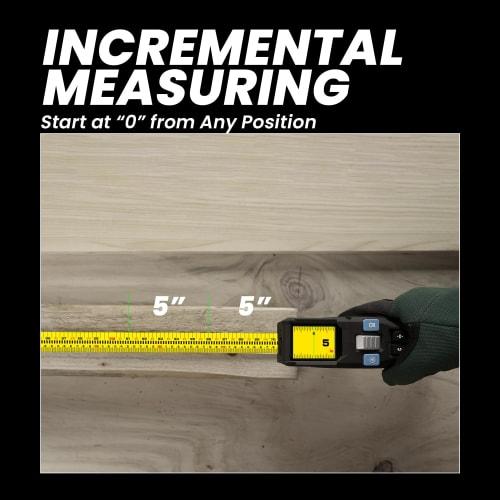 3-in-1 Digital Tape Measure, 330Ft Laser Measurement Tool & Auto Lock Tape with Instant Digital Readout, Extended Laser Line & Incremental Measurement