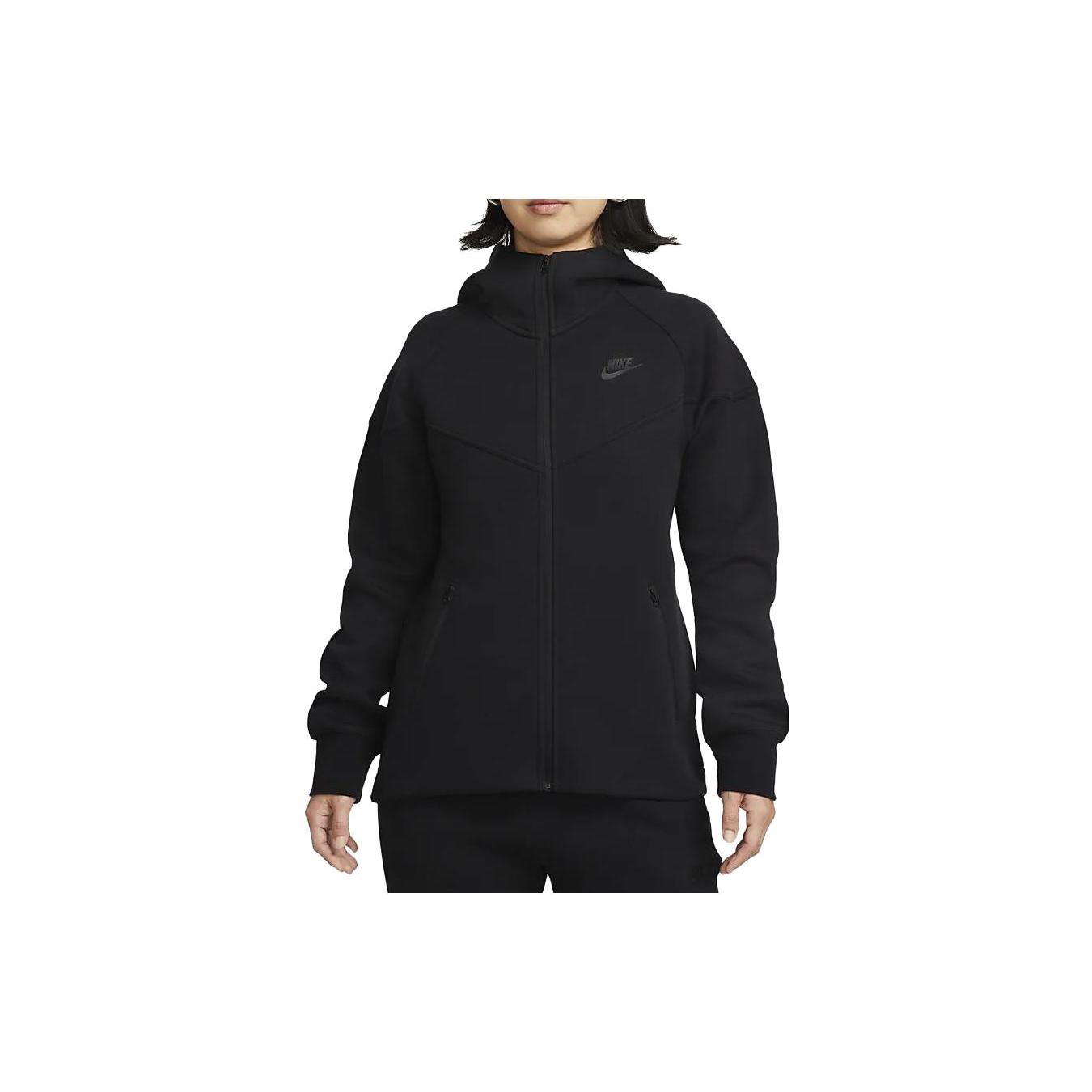 

New Nike WINDRUNNER Sportswear Tech Fleece Jacket Women s Black FB8339-010 M