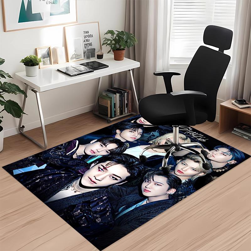 Stray Kids Printed Carpet, for Office Chair Living Room Bedroom Kitchen Room Decor Gifts.