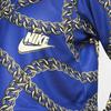 Nike Chain Pattern Full Print Hoodie Women Hoodies Blue CJ6306-455