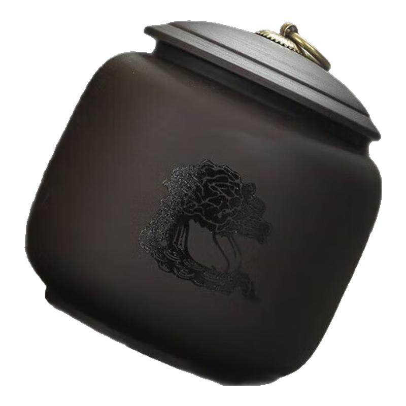 Retro Cylindrical Aluminum Tea Storage Canister