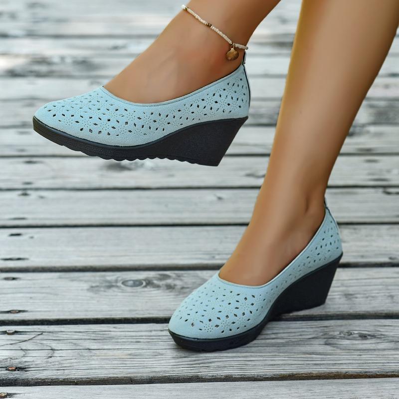 

Fashion 2025 Hot Sale Ladies Shoes Shallow Women s High Heels Fashion Hollow Out Casual New Round Toe Plus Size Best Seller Heels Women 43