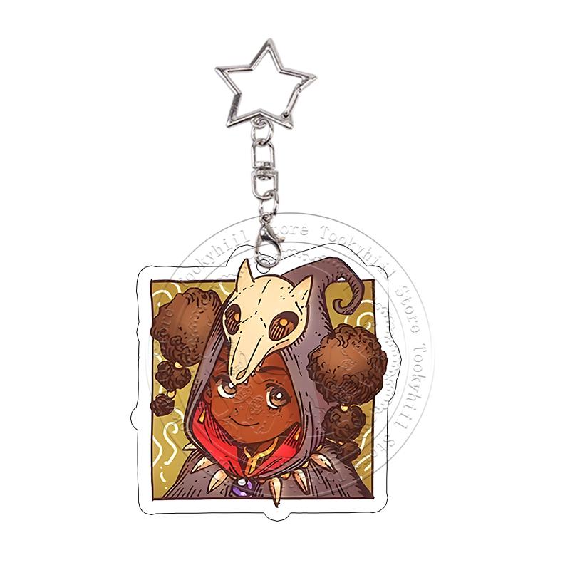 Heksenhoed Atelier Cartoon Acryl Sleutelhanger Kawaii Student Gagaga Qifrey Prachtige Sleutelhanger Karakters Hanger Verjaardagscadeau