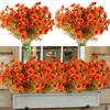 2/3/4/5/6/12Pcs Fall Artificial Flower 7 Fork UV Resistant Fake Flower Home Wedding