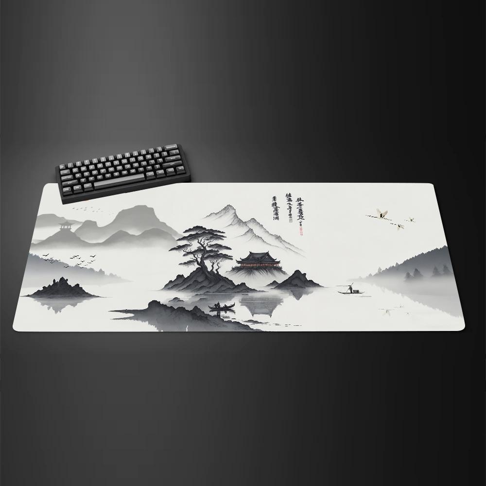 Ink Landscape Mouse Pad Large Computer Office Game Table Mats Xxl Rubber AntiSlip Hd Gaming Keyboard Mousepads Long Desk Mat