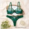 Exclusive Floral Embroidery Push-up Lingerie Set for Women - Ultra-thin, Sexy, Pure Desire Bra