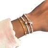 Bohemian Style Starfish Shell Anklets Muti Layer Millet Bead Anklets Chain Beach Vaction Elegant Foot Jewelry Style Accessories