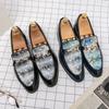 Mode Italienische Herrenschuhe Bunte Bunte Slipper Herren Slip-on Fahrschuhe Herren Nachtclub Mode Lederschuhe Hochzeitsschuhe