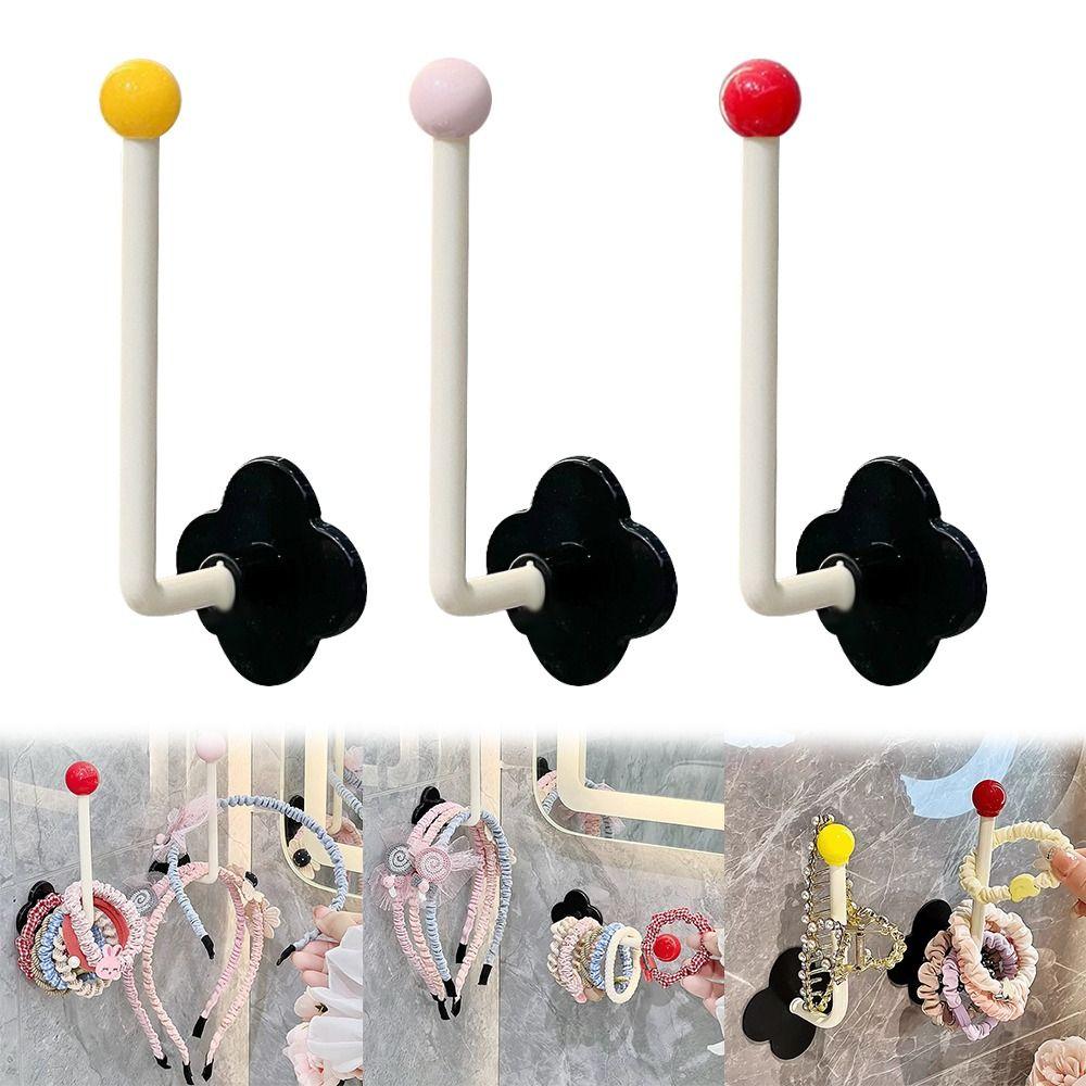 Wall Mounted Cloth Hanger Punch Free Kitchen Storage Rack New Hairband Storage Hook