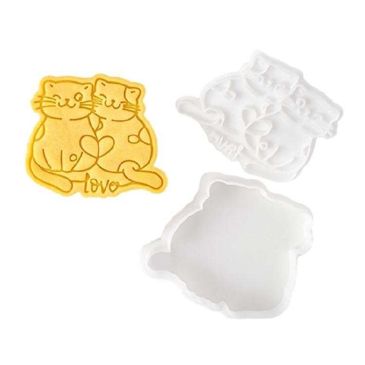 Cookie Molds Cat Shaped Valentine s Day Cookie Cutters Easy to Use Baking Gadget