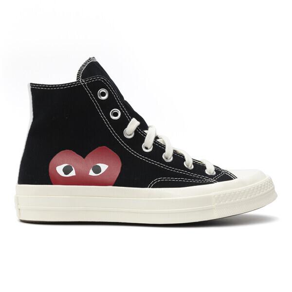 Comme Des Gar Ons Converse 23ss Black Hi Sneakers 1970s