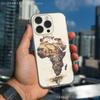 Africa Map Art  Phone Case For iPhone 17,16,15,14,13,12,11 Pro,Max,Plus,XR,Mini,E Clear Full-coverage Soft Cover