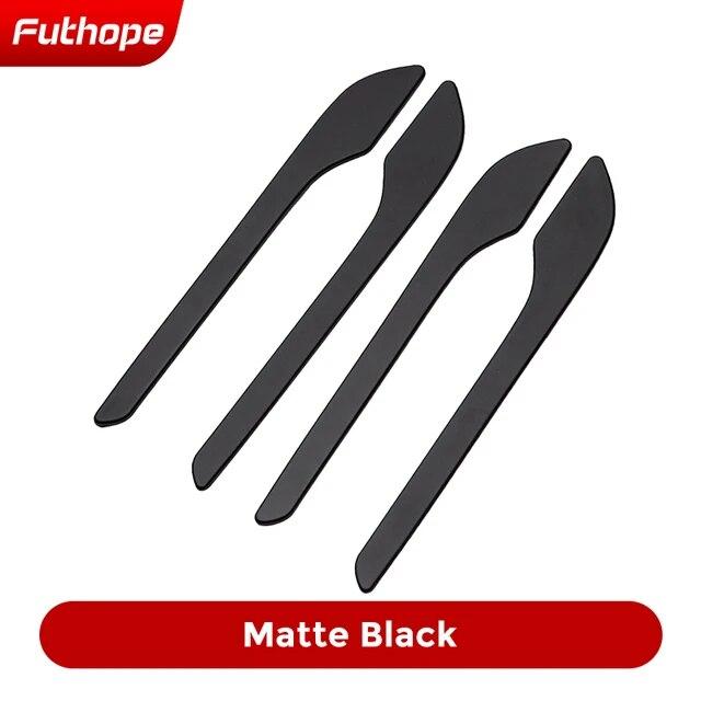 Futhope ABS Door Handle Cover For Tesla Model 3 Y Carbon Fiber Styling Premium Durable 2018-2023  Cover Protector Sticker