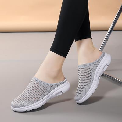 Zapatos de mujer, zapatos casuales con aumento, zapatillas de plataforma antideslizantes para mujer, zapatillas de malla transpirable para caminar al aire libre