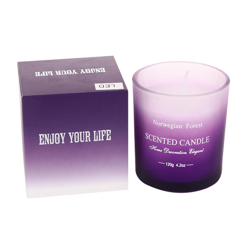 Gradient Glass Colorful Photosensitive LED Electronic Candle Christmas Atmosphere Decoration Props Real Candle Ornaments