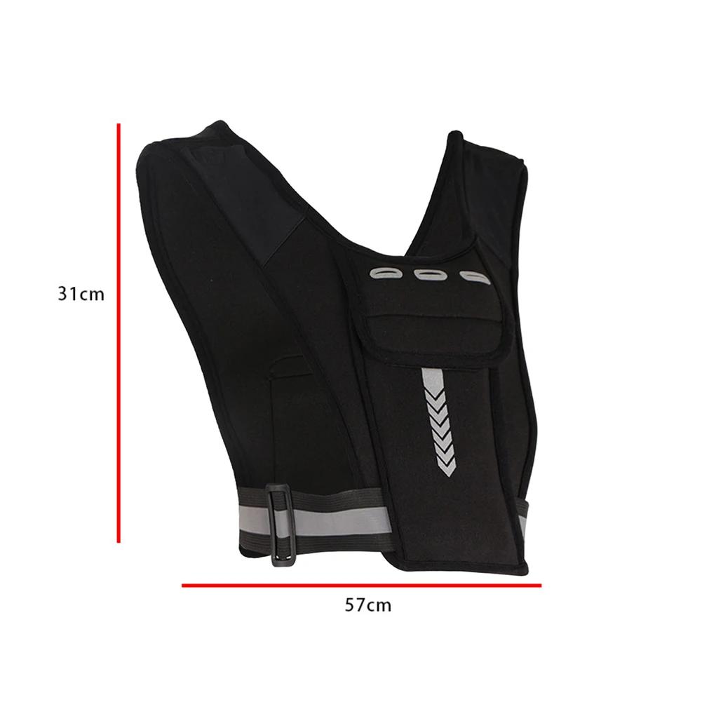 Running Backpack Reflective Vest Package Multifunctional Sports Phone Holder Water Bottle Bag Chest Pack For Outdoor Sports